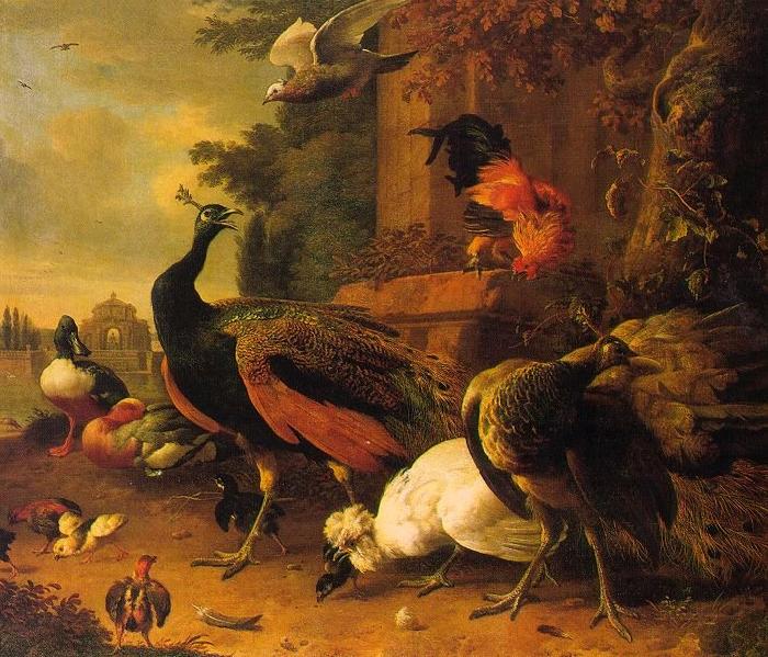 Melchior de Hondecoeter Birds in a Park